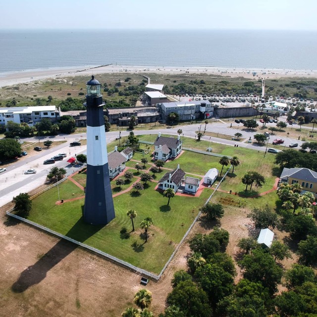 tybee island lighthouse drone tybee island lighthouse drone