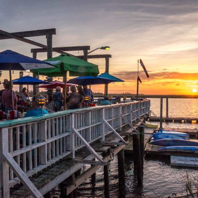 Tybee Island AJ's Dockside Restaurant Patio Boats Dining Tybee Island AJ's Dockside Restaurant Patio Boats Dining