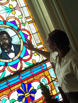 Stained Glass at Savannah's First African Baptist Church Stained Glass at Savannah's First African Baptist Church
