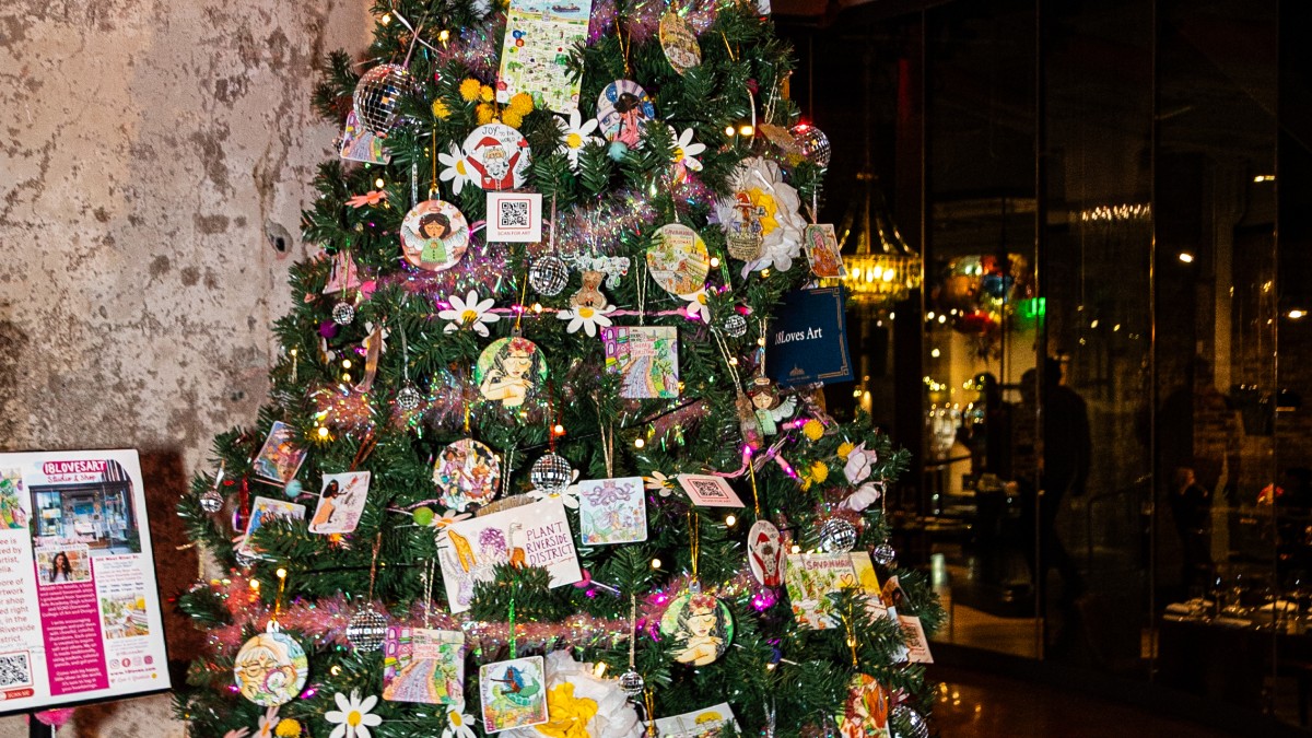Photo courtesy of Plant Riverside District; Festival of Trees