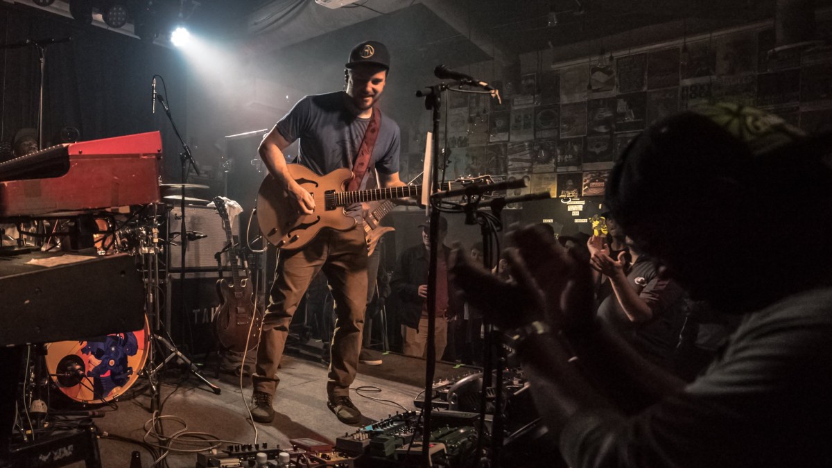 Barrelhouse South. Band playing on stage at Barrelhouse South in Savannah, Ga.