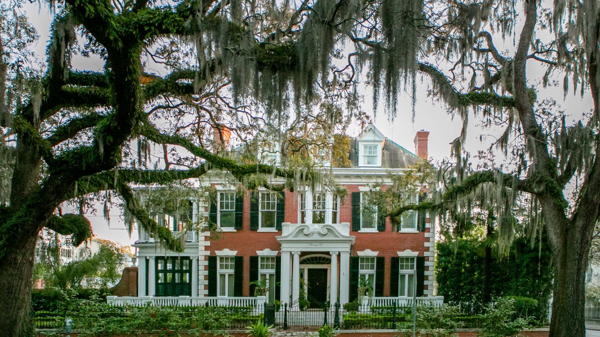 A historic home in Savannah, Georgia