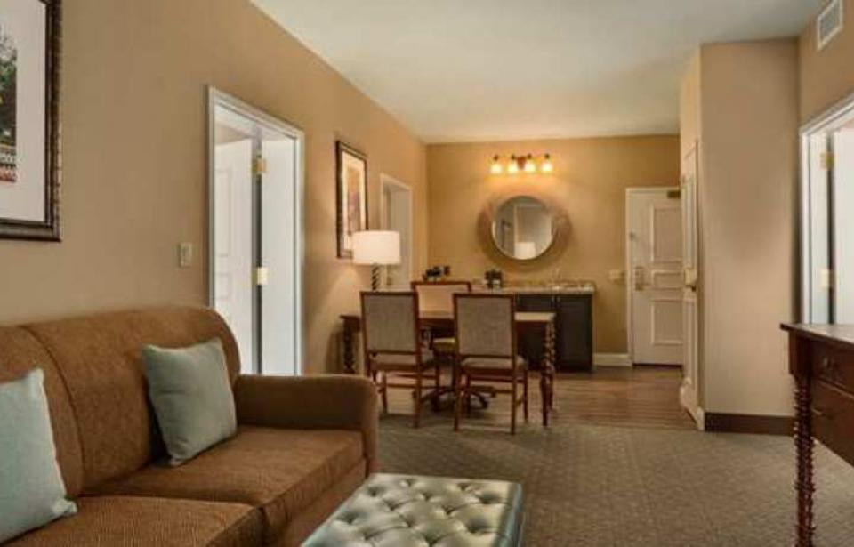 Suite Living Area - Spacious living area comes with mini-fridge, microwave, coffee maker, desk and sleeper sofa Suite Living Area - Spacious living area comes with mini-fridge, microwave, coffee maker, desk and sleeper sofa