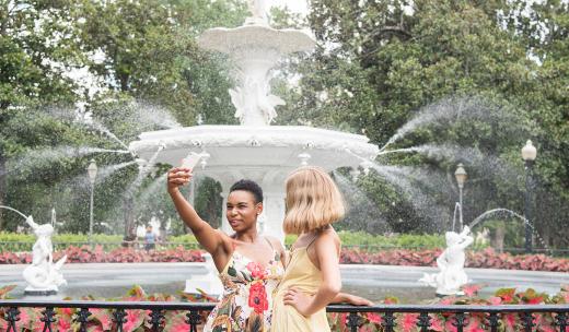 Forsyth Park in Savannah's Victorian District