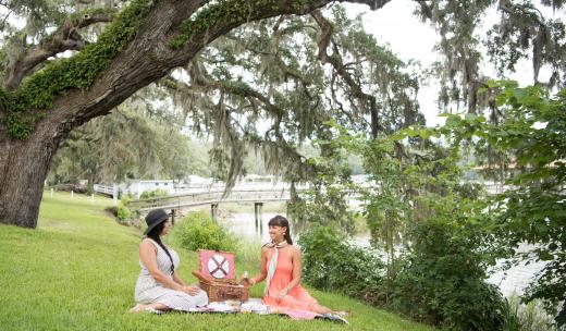 moon river picnic outdoors girls friends moon river picnic outdoors girls friends