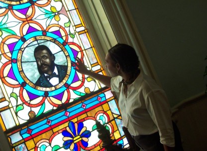 Stained Glass at Savannah's First African Baptist Church