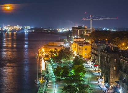 River Street Evening by Geoff Johnson River Street Evening by Geoff Johnson