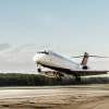 delta flight airport plane