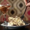 White Chocolate Chocolate Chip Cheesecake at Lulu's Chocolate Bar. White Chocolate Chocolate Chip Cheesecake at Lulu's Chocolate Bar.