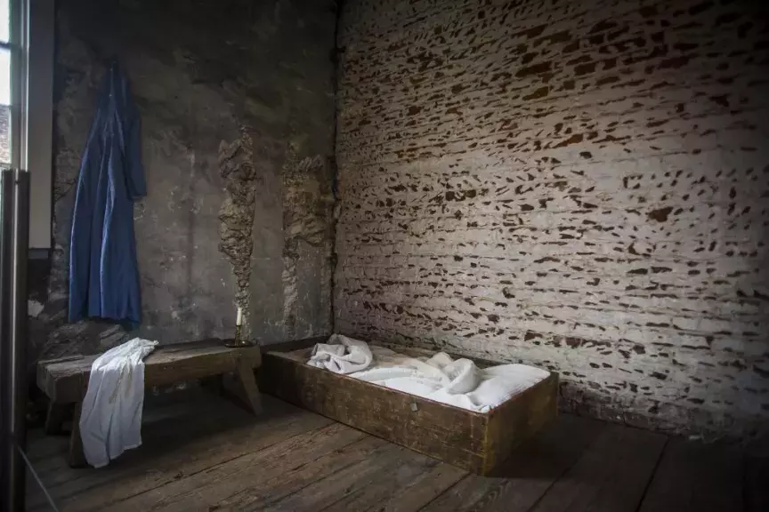 Owens-Thomas House & Slave Quarters. Inside the slave quarters at the Owens-Thomas House & Slave Quarters.